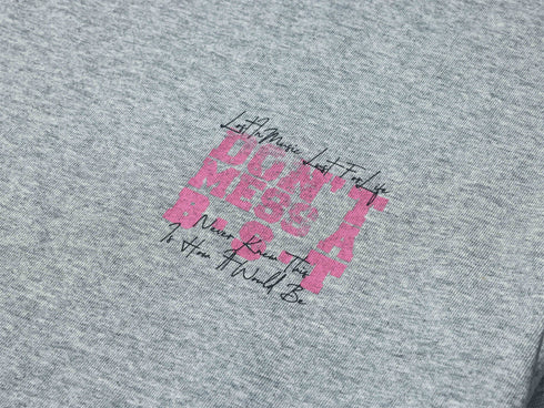 Letter Round Neck T-shirt 230g Heavy Cotton